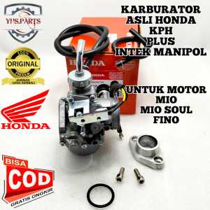 ASLI ORIGINAL KARBURATOR PLUS INTAK MANIPUL HONDA AHM KPH MIO KARBU SPORTY SMILE SOUL FINO CARBU