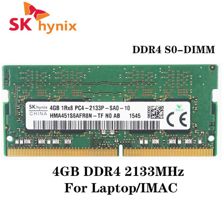 Original SK Hynix 4GB DDR4 2133MHz RAM PC4-17000 Sodimm Laptop Memory ...