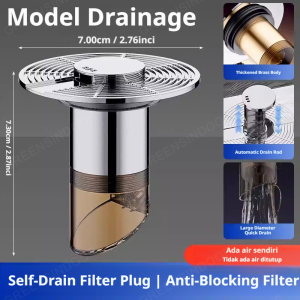 EUNICE Bath Shower Floor Strainer Cover Plug Trap One-Way Drain Valve Toilet Insect Prevention Deodorant Sewer Strainer Floor Drain地漏