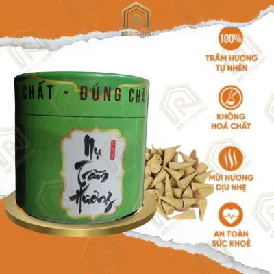 (HCM) Nụ Trầm Hương Trầm Tháp Sao Việt Đỉnh Đốt Nhang Khói Thác Xông Nhà Khử Mùi - Rô Organic