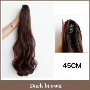 【COD/Spot Goods】60CM Long Curly Claw Ponytail Wig【Local Stock】60/55/50/45CM Fashion Women Hair Wigs Long Straight Hair Wig Grab Clip Hair Extensions Wigs Curly Hair Synthetic Pony Tail Hairpiece Wigs Natural Hair Various colors styles and lengths