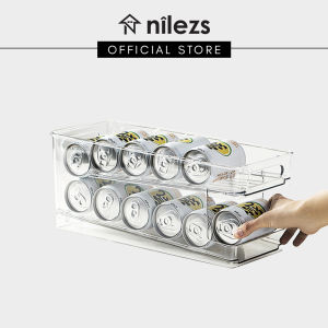 Double Layer Drink Can Fridge Storage Organizer Rack Beers Soda Cans Bottle Holder Kitchen Refrigerator Storage Box