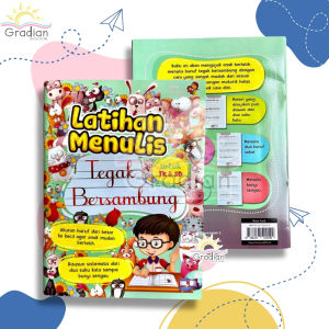 Buku Latihan Menulis Tegak Bersambung untuk TK dan SD - Buku Latihan Menulis Huruf Latin