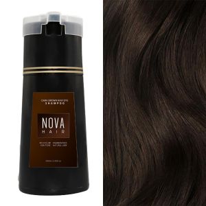 【Rapid Hair Dye】 Herbal Plant Non-Stimulating Color Fixing Shampoo Black Hair Coloring Shampoo Cover Grey Hair Natural Nourishing repairing