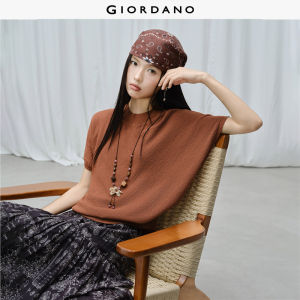 Giordano Women Mock neck batwing sleeve knitwear Free Shipping 18356908