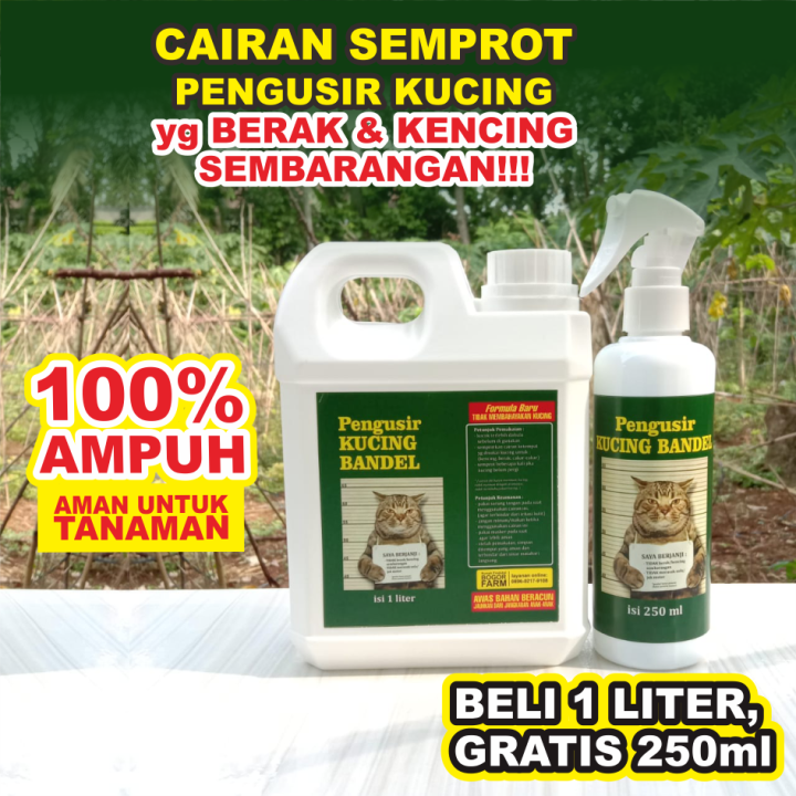 PENGUSIR KUCING JOROK 1 LITER GRATIS 250ml Cat Repellent Pengusir