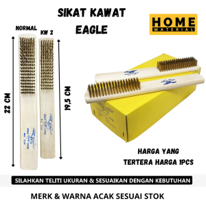 SIKAT KAWAT KUNINGAN 8 BARIS EAGLE HALUS UKURAN KECIL TERMURAH / Sikat kuningan eagle / sikat kawat / sikat besi 8 baris