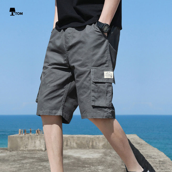 Mens Relaxed Fit Cargo Pants Teen Loose Oversize Shorts Suitable for ...