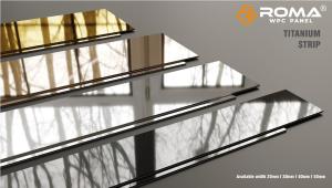 Stiker Dekoratif Strip Stripium Gold/Black/Persik/Silver 3M Warna-Warni untuk Dinding Garis Metalik