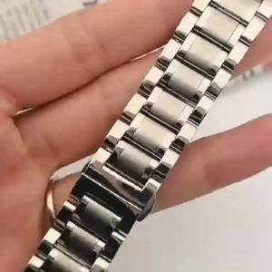 Watch strap stainless steel 303 Stainless Steel Five-Bead Solid Strap Flat Head Fork Ear Smart Watch Universal for Major Brands