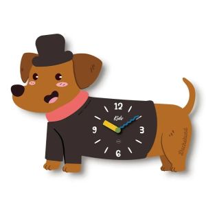 Sacesr Cute Dog Clock Cartoon Decorative Wall Clock Living Room Children Room Kindergarten Mute Clocks Watch Home Decoration Wholesale 5T9N4