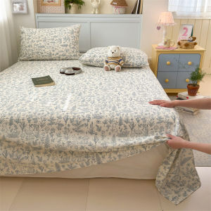 Grade A High Density Fresh Aesthetic Print Bed Sheet Soft Skin-Friendly All Seasons Flat Bedsheet Comfortable Durable Bedsheets2026