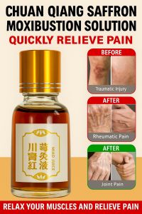 Safflower Seedling Moxibustion Liquid Pain Relief Muscle Relaxation Soothing Massage Oil Improve Blood Circulation