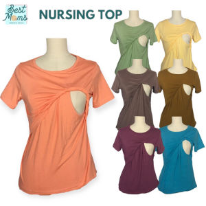 BESTMOMS - Breastfeeding Plain Nursing Blouse Premium Cotton