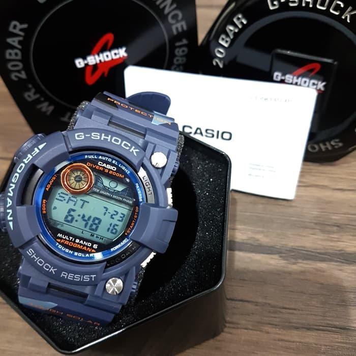 Casio G-Shock GWF-1000 Frogman Blue Army Jam Tangan Pria Dengan
