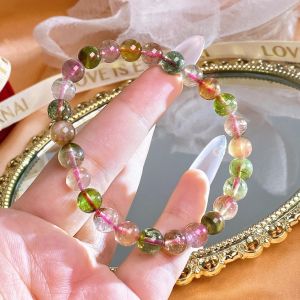 [现货] 7mm 冰种糖果碧玺手串｜旺人缘 × 招好运 × 提升愉悦感｜Icy Candy Tourmaline Bracelet 7mm｜Charm • Luck • Joy