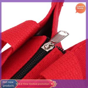 Graceful Cartoon Cute Printed Pattern Canvas Versatile Handbag Office Worker Lunch Bag Tote Bag Portable Outdoor Office Food Bags