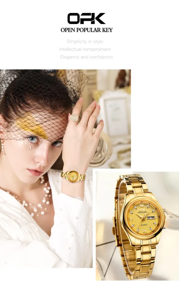 Free Box 100 Authentic OPK Fashion Watch For Women Sale