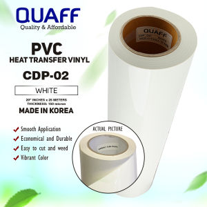 QUAFF Korea Rubberize CDP Heat Transfer Vinyl for T-Shirt Design - 1 Meter X 20 Inch
