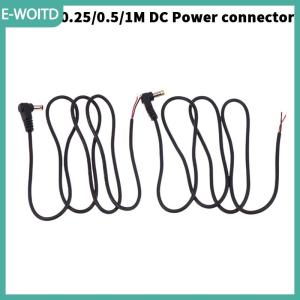 【E-WOITD】 5.5x2.1mm 2.5mm góc bên phải DC Cáp điện DC nam cắm kết nối điện cắm nối mở rộng dòng