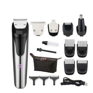 Hair Clippers for Men  Professional Wireless Hair Trimmer USB Rechargeable LED Display Waterproof Shaver Hair Cutting Machine Sideburns Trimmer Beard Shaver Kits 12 in 1