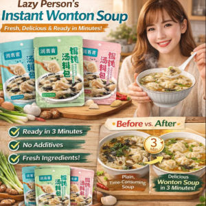 Instant Wonton Soup Mix Pack With Seaweed Easy Prep Soup Seasoning Home Kitchen Essential Quick Breakfast Noodle Soup Base Asian Soup Broth Must Have