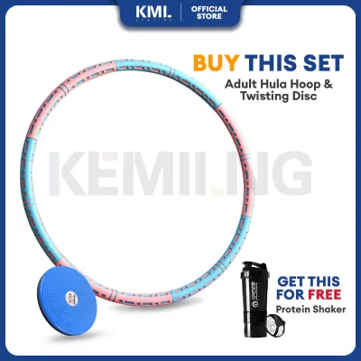 Kemilng Weighted Hula Hoop Fitness For Adults Detachable Gym Outdoor Student Slim Waist Exercise Fitness Circle hulahoop / Hula hoop