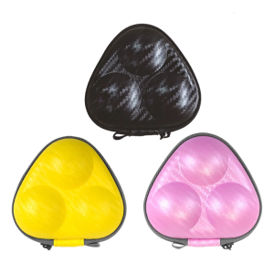 PU Leather 3 Pingpong Storage Box Exquisite Table Tennis Box Waterproof Table Tennis Container Sport Training Accessory
