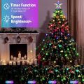 Smart Christmas Tree Lights with Ring Indoor Outdoor, 6.6FTx16 String 320 LED APP & Remote Control DIY Color Changing Christmas Tree Ring Lights Timing Music Sync for Christmas Tree Decorations. 
