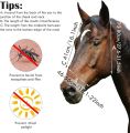 Frienda 4 Pieces Horse Fly Masks for Horses Horse Fly Mask with Ears Face Covering Elasticity Smooth and Comfortable Horse Mask with UV Protection(Large, Geometric). 