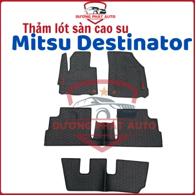 Thảm lót sàn cao su đúc không mùi xe Mitsubishi Destinator - Hàng đẹp không mùi không thấm nước dễ vệ sinh và lắp đặt