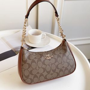 COACH TERI series womens armpit bags chain armpit shoulder bags moon bags crossbody bags