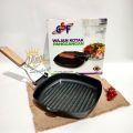 Square Grill Pan Lipat Pemanggang Steak Serbaguna Anti Lengket 26cm Panci Panggang Teflon GSF Wajan Lipat Serbaguna Panggangan BBQ Goreng Bakar Sate Pan Grill Kotak. 