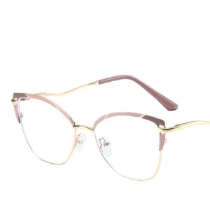 (GENTLE MOSCOT) thời trang chất lượng cao Cat Eye Glasses New kim loại trọng lượng nhẹ chống bức xạ Kính mắt