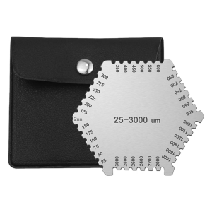 Manual Measurement Thickness Gauge High Precision Measuring Tool Thickness Gauge 25-3000um Hexagon Wet Film Comb
