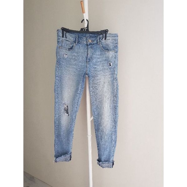 Zara basic denim jeans z1975 celana panjang jeans wanita Lazada