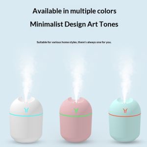 QIHUISHI Máy tạo độ ẩm USB mini với Máy khuếch tán tinh dầu hoạt động yên tĩnh cho văn phòng nhà cửa sử dụng xe hơi