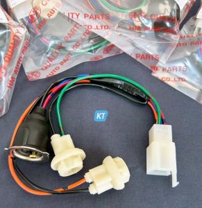 ขั้วไฟหน้าwave125 3 ขั้ว ทั้งชุด รุ่น wave125 เวฟ 125 เอส S เวฟ หัวเถิก #งาน HMA 1 ชิ้น