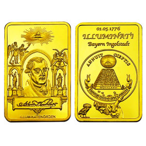 【discount store】1776 Masonic Novus Ordo Seclorum Freemasonry Illuminati Symbol Rare Bar Collect