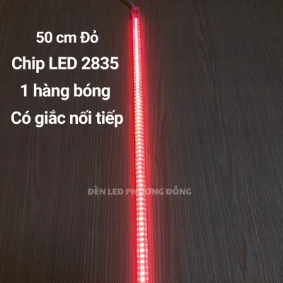 Đèn LED Thanh 220V 30cm - 50cm - 100cm - 1 hàng bóng 2835 Trắng Vàng Đỏ Xanh Lá Xanh Dương Hồng