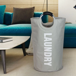 Can Fit 15kg With Handle Portable waterproof Dirty cloth Washing Laundry Basket Bag Hamper Sorter