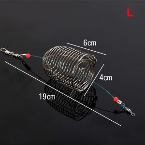 JOY TOY 1pc Fish Bait Tackle Accessory Holder Fishing Bait Cage Bait Basket Lure Cages Fishing Feeder