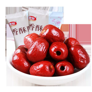 Crispy Dates Seedless Xinjiang Fragrant and Crispy Dates Small Package Hollow 250g Ga Bang Crispy Red Dates Snacks Snacks Honey Like