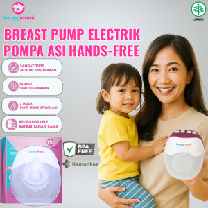 alat pompa asi happy momi vacum elektrik breast pump - Pumping asi portabel Hands-free original