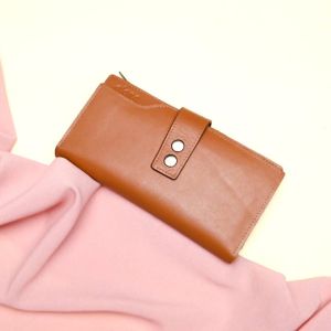 Dompet Lipat panjang wanita bahan kulit sapi asli 100% original branded anti air dan tahan api fashion model terbaru terkini distro tempat simpan uang kertas dan kartu atm