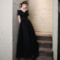 EAGLELY Black Long Evening Dress For Women 2024 Elegant Classy High End Luxury Party Formal Event Fairy Ball Gown For Js Prom Night Debut 18 Years Old Civil Wedding Dinner. 