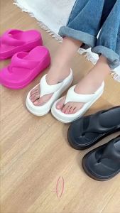 [Free Shipping] New EVA Flip-Flops For Women Thick-Soled Sandals For Summer Height-Increasing Soft-Soled Beach Slippers