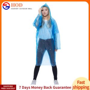 【Outdoor】PONCHOS RAIN PONCHOS เด็กผู้ใหญ่ที่เคลียร์การอยู่รอดของเสื้อกันฝนฉุกเฉินสำหรับการตั้งแคมป์กลางแจ้ง/นันทนาการ/การเดินป่า