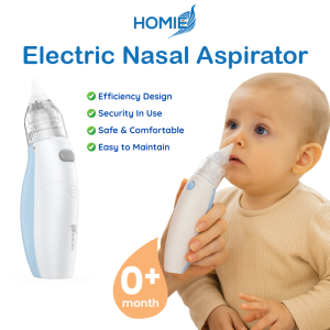 HOMIE🏅【Electric Nasal Aspirator】Baby Safety Nose Suction Cleaner [ HSA Registered ] Battery Operated