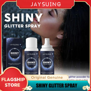 Jaysuing Shiny Glitter Spray Party Club Date New Year Festival Attractive Shining Body Glitter Spray Sparkly Shimmery Glitter Spray For Clothes Glow Long Lasting Powder Sprays Glitter For Hair And Body Makeup Powder Clavicle High-gloss Airspray(60ml)